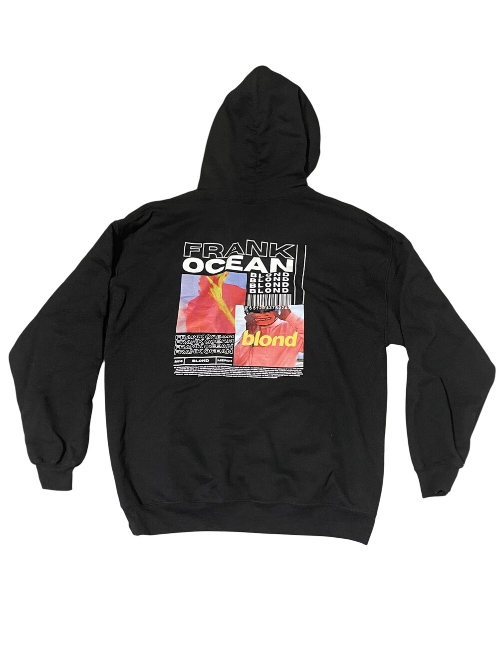 Frank Ocean Blond Hoodie Mens Large Black Gildan Album Graphic Pullover Merch